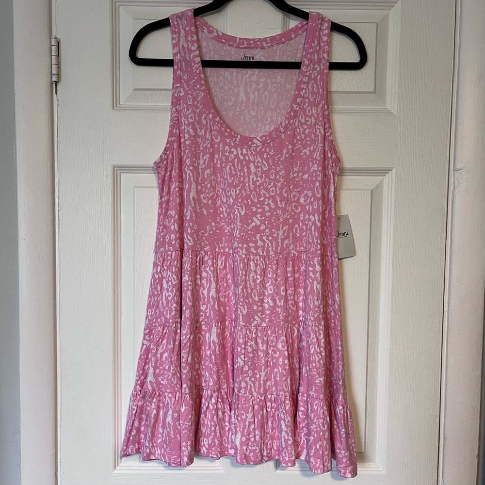Jenni Intimates Leopard Print Sleep Dress - Size L - NWT